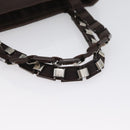 Salvatore Ferragamo Hand Bag Nylon Brown Auth bs33877-7