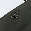 PRADA Hand Bag Nylon Khaki Auth bs33878-17