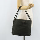 PRADA Hand Bag Nylon Khaki Auth bs33878-27