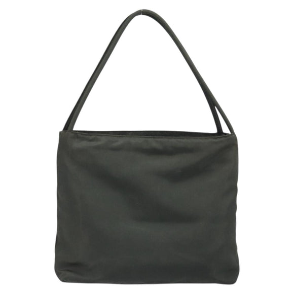 PRADA Hand Bag Nylon Khaki Auth bs33878