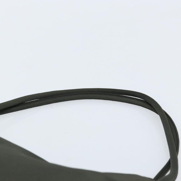 PRADA Hand Bag Nylon Khaki Auth bs33878