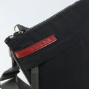 PRADA Sports Shoulder Bag Nylon Black Silver Auth bs33881-14