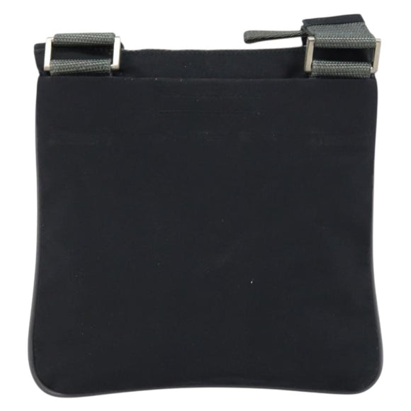 PRADA Sports Shoulder Bag Nylon Black Silver Auth bs33881