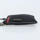 PRADA Sports Shoulder Bag Nylon Black Silver Auth bs33881-5
