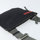 PRADA Sports Shoulder Bag Nylon Black Silver Auth bs33881-6