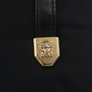 Gianni Versace Handtasche Nylon Schwarz Gold Auth bs33883-17