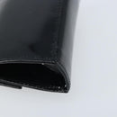 Salvatore Ferragamo Pouch Gancini Bag Patent leather Black Gold Auth bs33884-13
