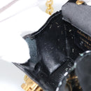 Salvatore Ferragamo Pouch Gancini Bag Patent leather Black Gold Auth bs33884-19