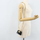 Salvatore Ferragamo Pouch Gancini Bag Patent leather Black Gold Auth bs33884-20