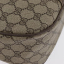 GUCCI GG Supreme Web Sherry Line Bag PVC Beige Gold 14 02 032 Auth bs33886-10