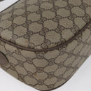 GUCCI GG Supreme Web Sherry Line Bag PVC Beige Gold 14 02 032 Auth bs33886-12