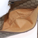 GUCCI GG Supreme Web Sherry Line Bag PVC Beige Gold 14 02 032 Auth bs33886-22