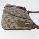 GUCCI GG Supreme Web Sherry Line Bag PVC Beige Gold 14 02 032 Auth bs33886-4