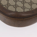 GUCCI GG Supreme Web Sherry Line Bag PVC Beige Gold 72 02 019 Auth bs33887-15