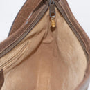 GUCCI GG Supreme Web Sherry Line Bag PVC Beige Gold 72 02 019 Auth bs33887-19