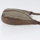 GUCCI GG Supreme Web Sherry Line Bag PVC Beige Gold 72 02 019 Auth bs33887-3