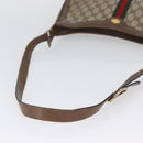 GUCCI GG Supreme Web Sherry Line Bag PVC Beige Gold 72 02 019 Auth bs33887-7