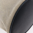 HERMES Sac Marine Receive Schoudertas Canvas Marineblauw Zilver Auth bs33890-15