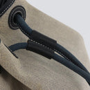 HERMES Sac Marine Receive Schoudertas Canvas Marineblauw Zilver Auth bs33890-11