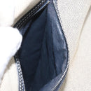 HERMES Sac Marine Receive Schoudertas Canvas Marineblauw Zilver Auth bs33890-20