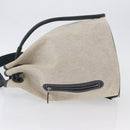 HERMES Sac Marine Receive Schoudertas Canvas Marineblauw Zilver Auth bs33890-4
