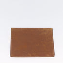 HERMES Wallet Leather 2 Set Brown Red Auth bs33891-11