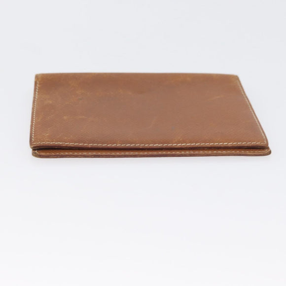 HERMES Wallet Leather 2 Set Brown Red Auth bs33891