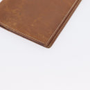HERMES Wallet Leather 2 Set Brown Red Auth bs33891-15