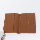 HERMES Wallet Leather 2 Set Brown Red Auth bs33891-16