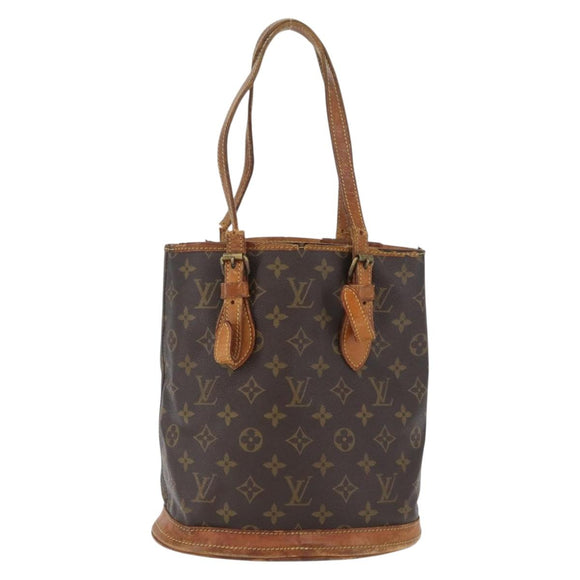 LOUIS VUITTON Monogram Bucket PM Shoulder Bag M42238 LV Auth bs33892