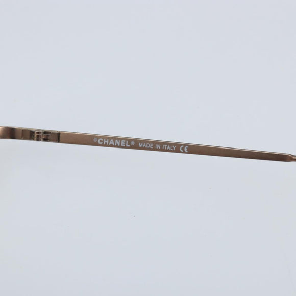 CHANEL Glasses plastic 2 Set Brown CC Auth bs33893