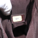CHANEL Umhängetasche Kaviarleder Braun Gold CC Auth bs33895-12