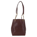 CHANEL Umhängetasche Kaviarleder Braun Gold CC Auth bs33895-2
