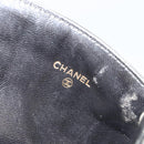 CHANEL Choco Bar Card Case Lamb Skin Black CC Auth bs33896-13
