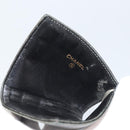 CHANEL Choco Bar Card Case Lamb Skin Black CC Auth bs33896-14