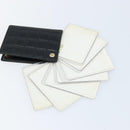 CHANEL Choco Bar Card Case Lamb Skin Black CC Auth bs33896-16