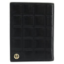 CHANEL Choco Bar Card Case Lamb Skin Black CC Auth bs33896-3
