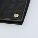 CHANEL Choco Bar Card Case Lamb Skin Black CC Auth bs33896-8