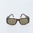 CHANEL Sunglasses plastic Brown CC Auth bs33897-2