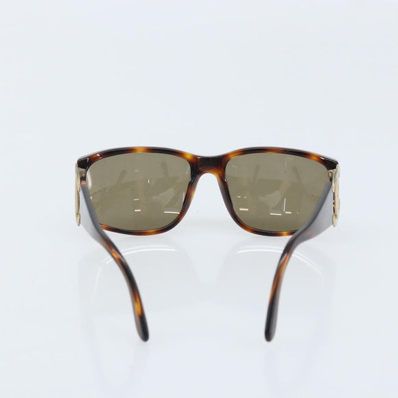 CHANEL Sunglasses plastic Brown CC Auth bs33897