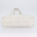 CHANEL Tote Bag Caviar Skin White Gold CC Auth bs33899-6