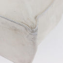 CHANEL Tote Bag Caviar Skin White Gold CC Auth bs33899-16