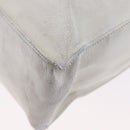 CHANEL Tote Bag Caviar Skin White Gold CC Auth bs33899-18