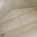 CHANEL Tote Bag Caviar Skin White Gold CC Auth bs33899-10