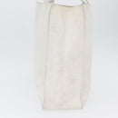 CHANEL Tote Bag Caviar Skin White Gold CC Auth bs33899-4