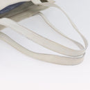 CHANEL Tote Bag Caviar Skin White Gold CC Auth bs33899-8