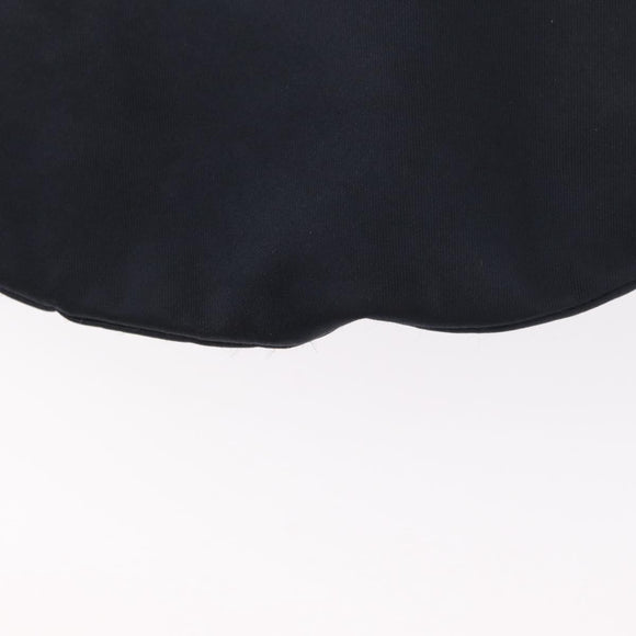 CHANEL Drawstring bag Hand Bag Satin Navy CC Auth bs33901