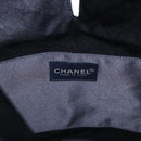 CHANEL Drawstring bag Hand Bag Satin Navy CC Auth bs33901-16
