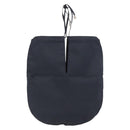 CHANEL Drawstring bag Hand Bag Satin Navy CC Auth bs33901-3