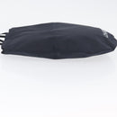 CHANEL Drawstring bag Hand Bag Satin Navy CC Auth bs33901-5